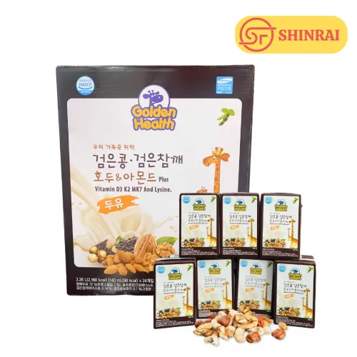 Sữa Hạt Óc Chó Hạnh Nhân Golden Health Thùng 20 hộp x 140ml – Sữa Hạt Cho Bé Nhập Khẩu Hàn Quốc